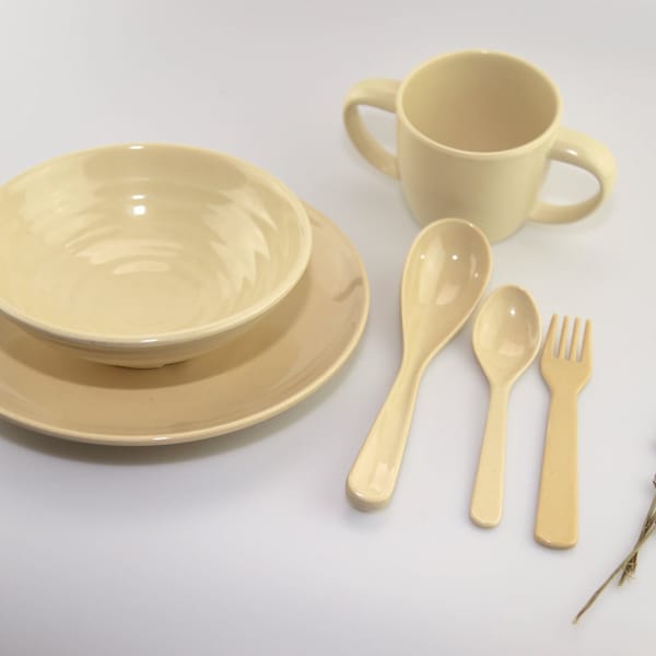 Children’s bamboo fibre dinner set