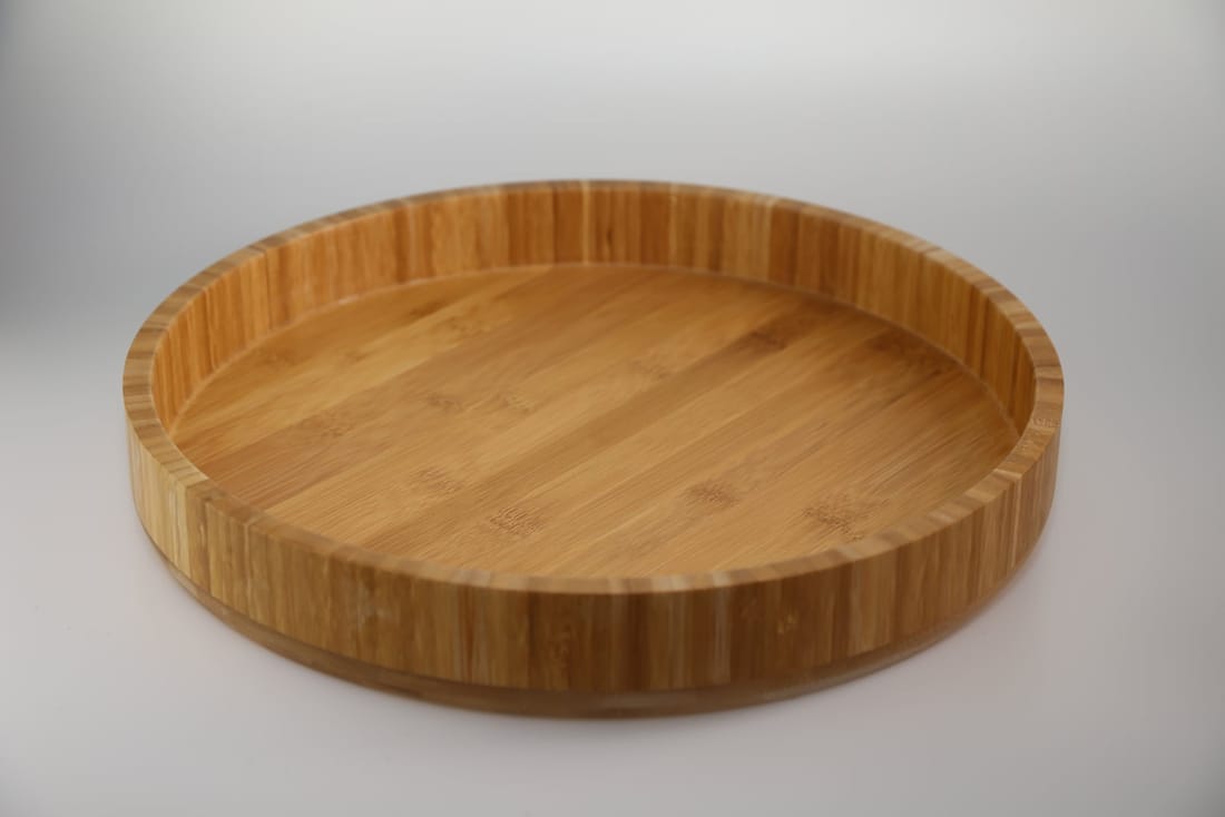 Bamboo rice serving dish