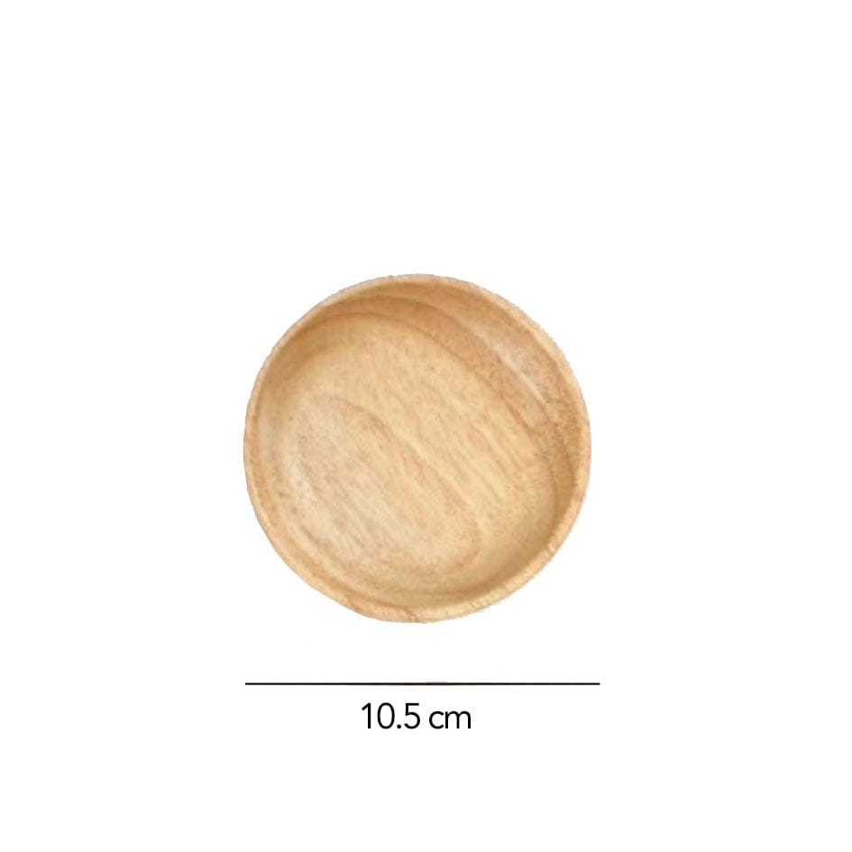 AMAZONIA wooden plates and trays, 105 mm