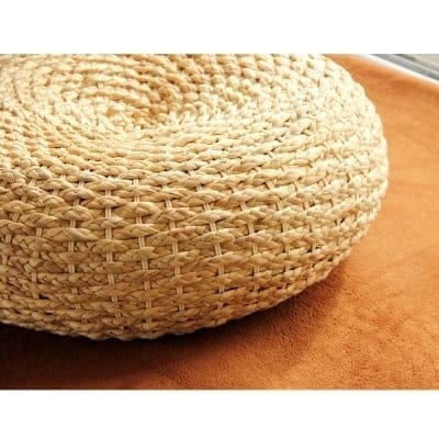 RYOKAN handmade natural pouffe, view 3