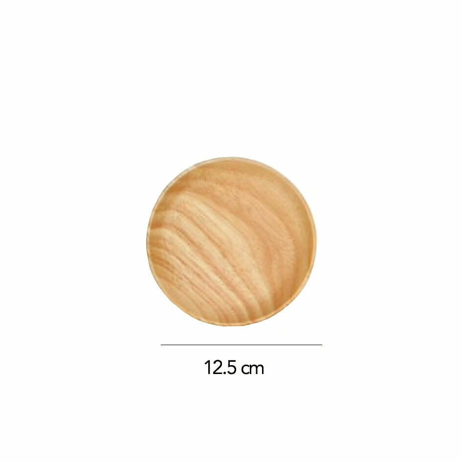 AMAZONIA wooden plates and trays, 125 mm