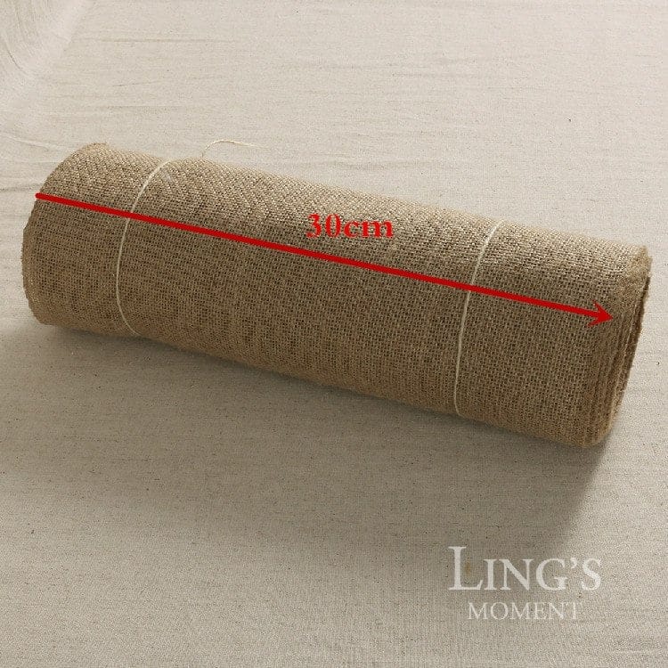 MENDELSSOHN jute hessian table runner, 30 cm