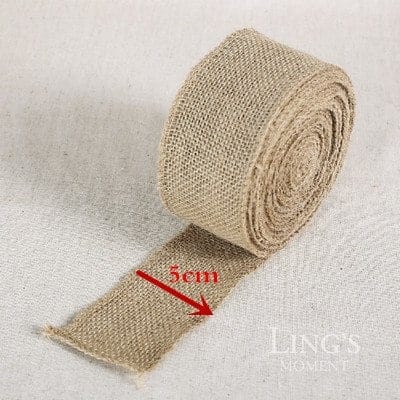 MENDELSSOHN jute hessian table runner, 5 cm
