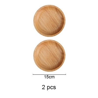 BAM-BAM children’s wooden plate, 2 plates, 15 cm