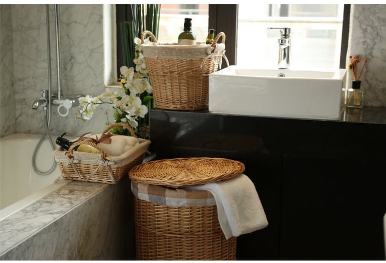 LA LAVANDE rectangular wicker basket, view 3