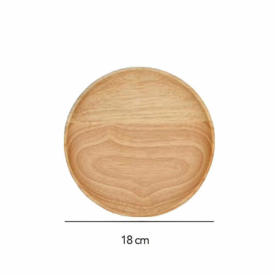 AMAZONIA wooden plates and trays, 180 mm