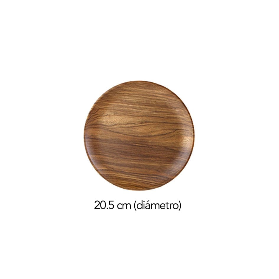SERENGUETI zebrano wood boards and plates, MAGOME Mod. 8, 20.5 cm