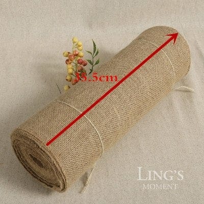 MENDELSSOHN jute hessian table runner, 35 cm