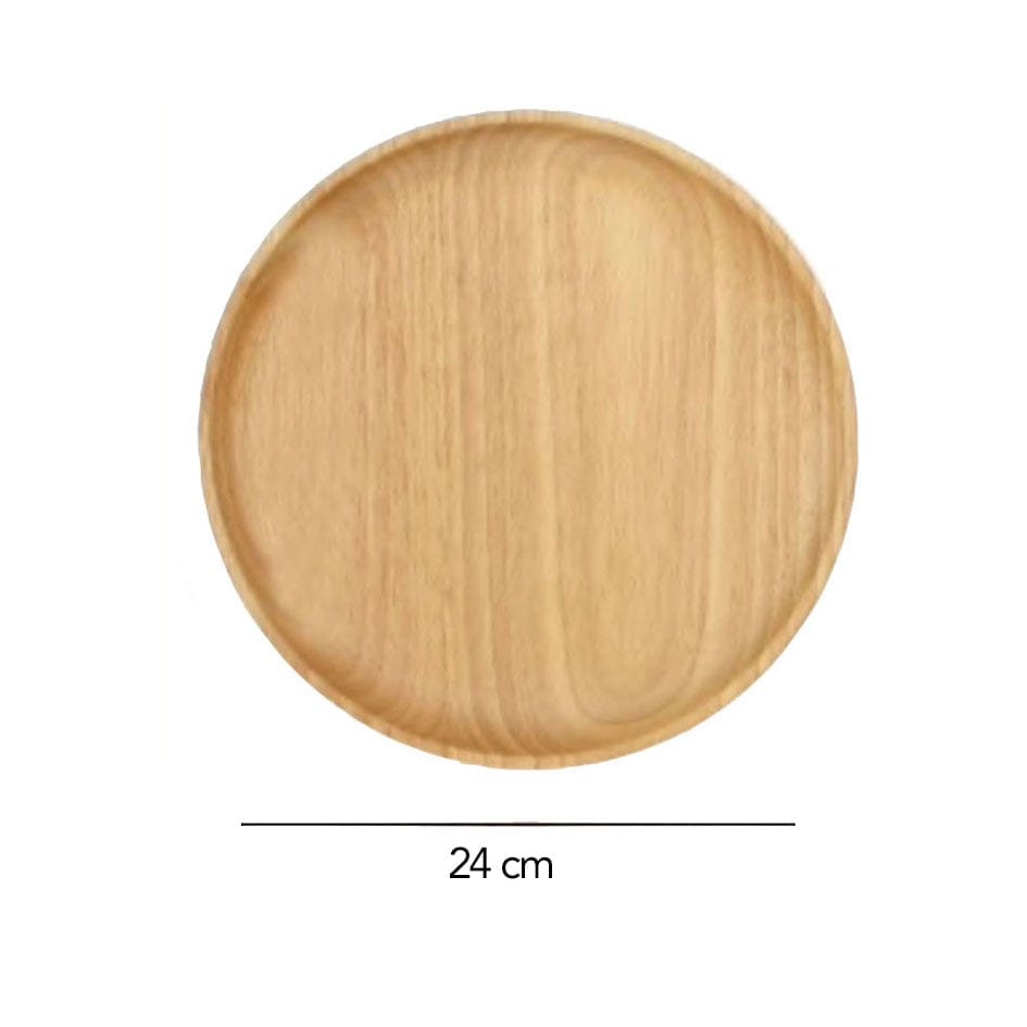 AMAZONIA wooden plates and trays, 240 mm