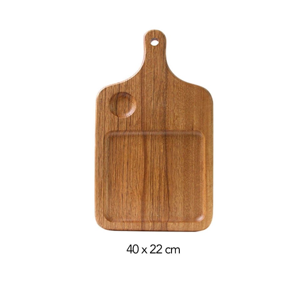 SERENGUETI zebrano wood boards and plates, MAGOME Mod. 16, 40 x 22 cm