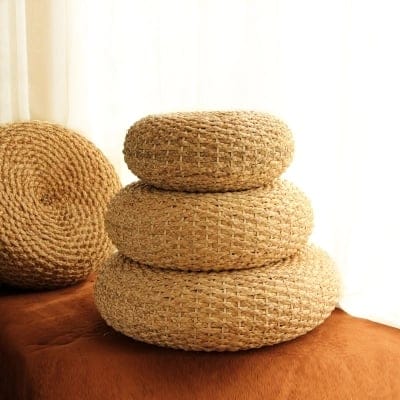 RYOKAN handmade natural pouffe