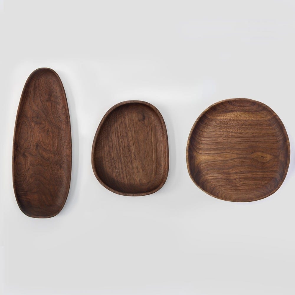 UME walnut wood serving dish