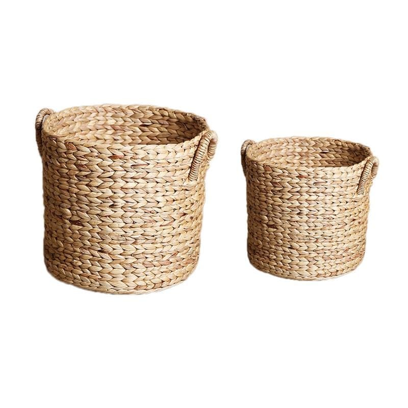 Cesta redonda de fibra trenzada TERRÓN, vista 5