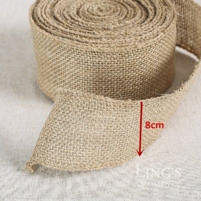 MENDELSSOHN jute hessian table runner, 8 cm