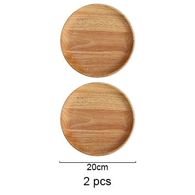 BAM-BAM children’s wooden plate, 2 plates, 20 cm