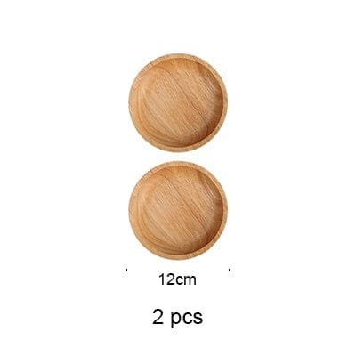 BAM-BAM children’s wooden plate, 2 plates, 12 cm