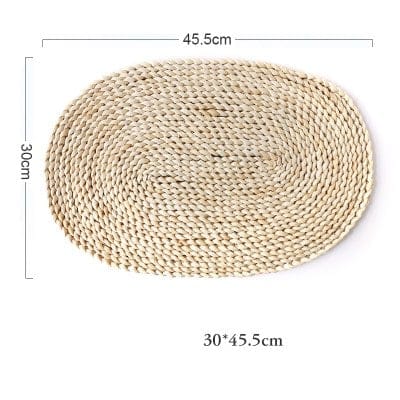 TRENZONES natural fibre placemat, 30 x 45 cm