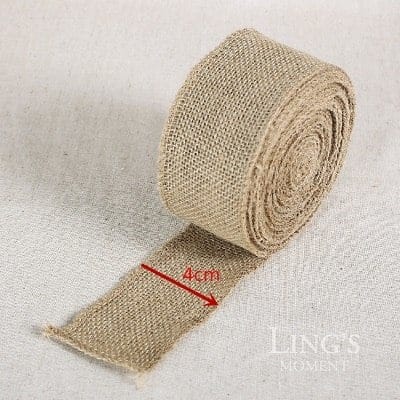 MENDELSSOHN jute hessian table runner, 4 cm
