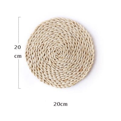 TRENZONES natural fibre placemat, 20 cm