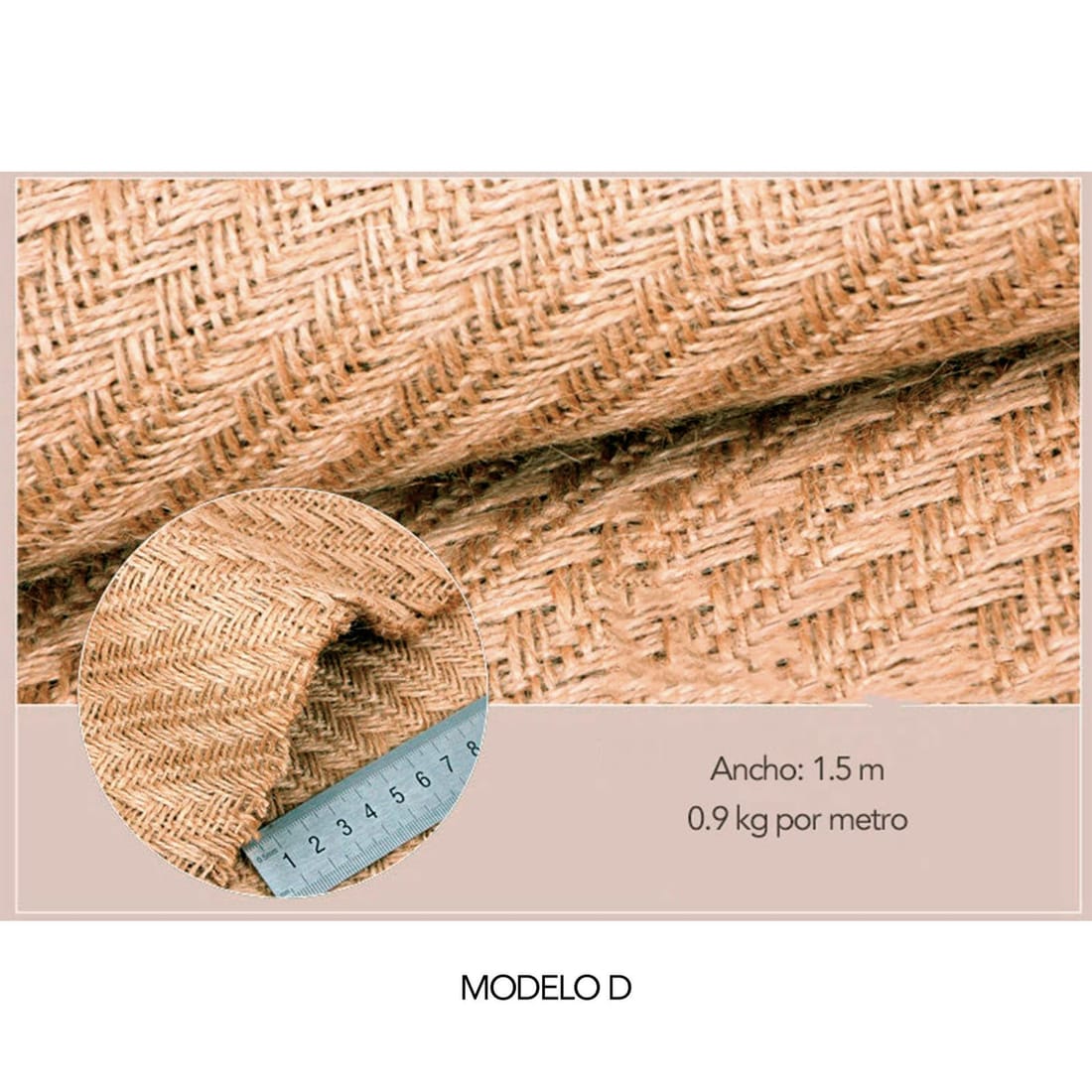 SACO natural jute hessian, Colour 9