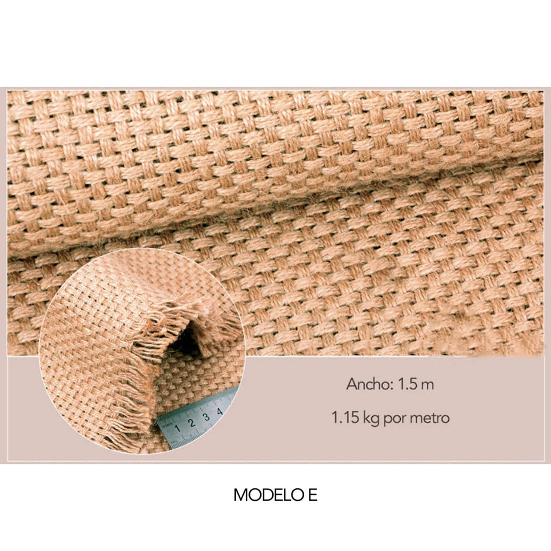 SACO natural jute hessian, Colour 10