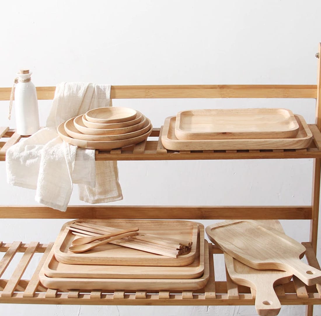 AMAZONIA wooden plates and trays, view 2