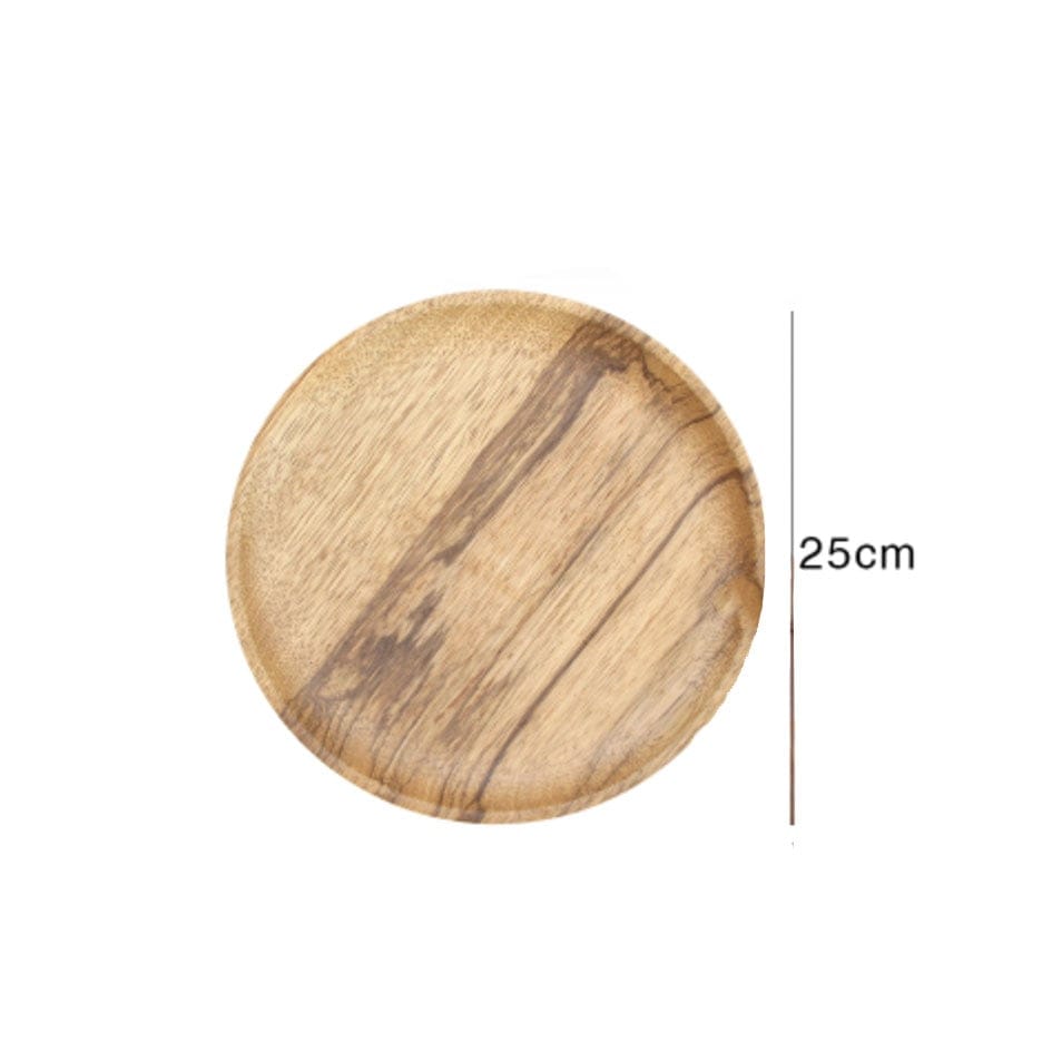 AMAZONIA wooden plates and trays, 250 mm