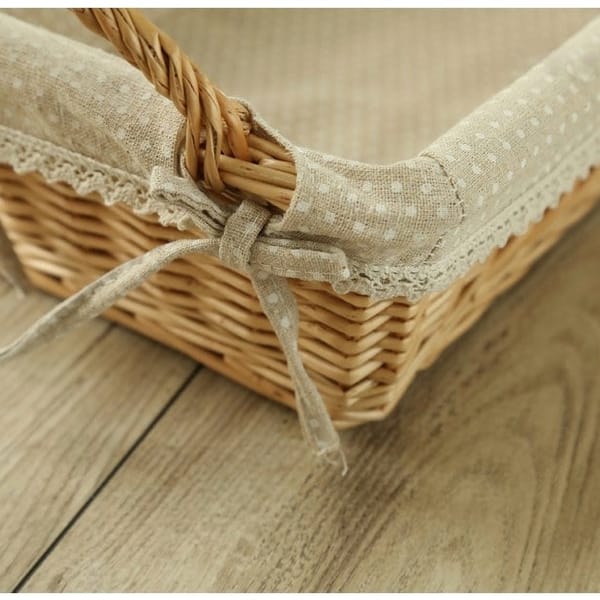 LA LAVANDE rectangular wicker basket