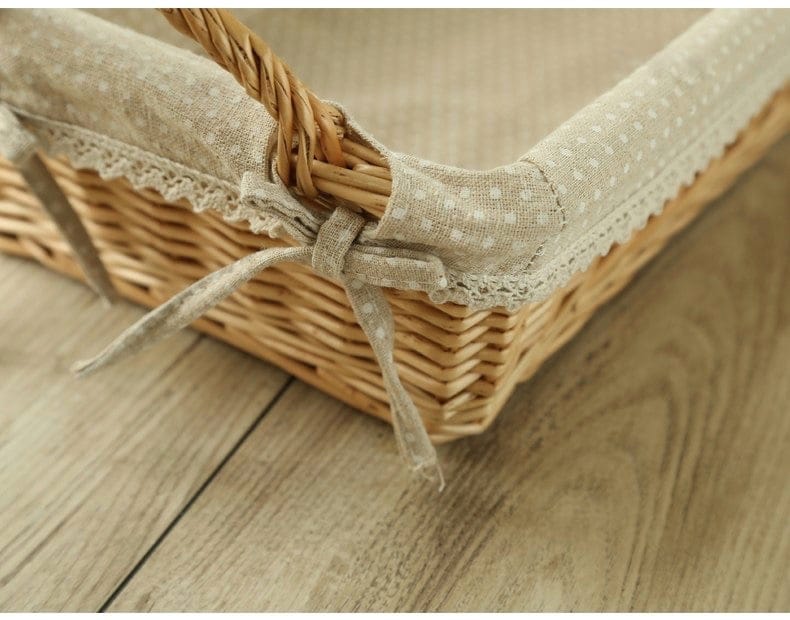 LA LAVANDE rectangular wicker basket