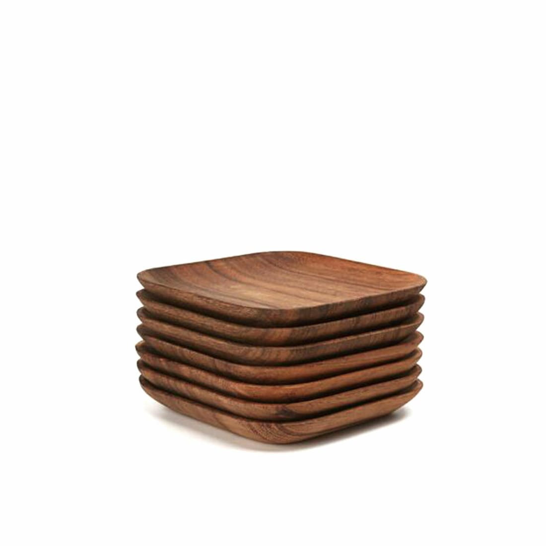 KAISEKI acacia wood plates, view 3