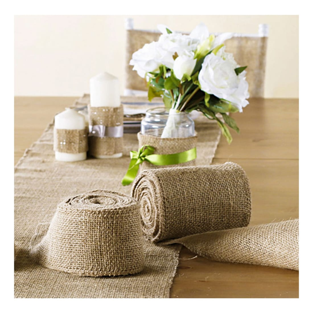 SACO natural jute hessian, view 4