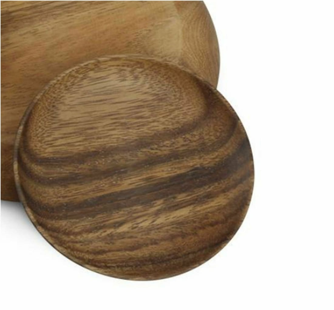 DUNE eco-friendly wooden plate, view 4