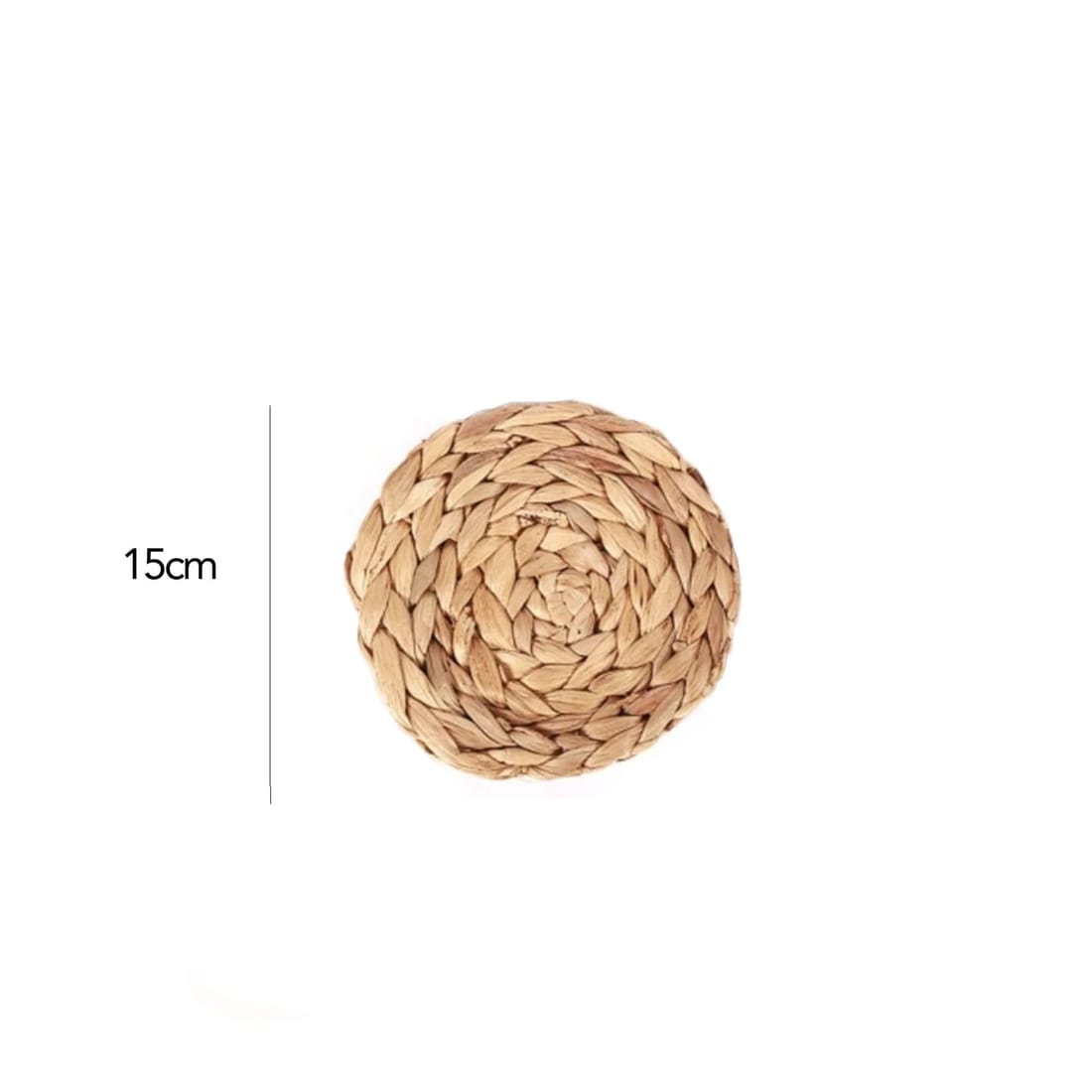 TÚ Y YO natural fibre placemat, YANGON 1: two trivets, 15 cm