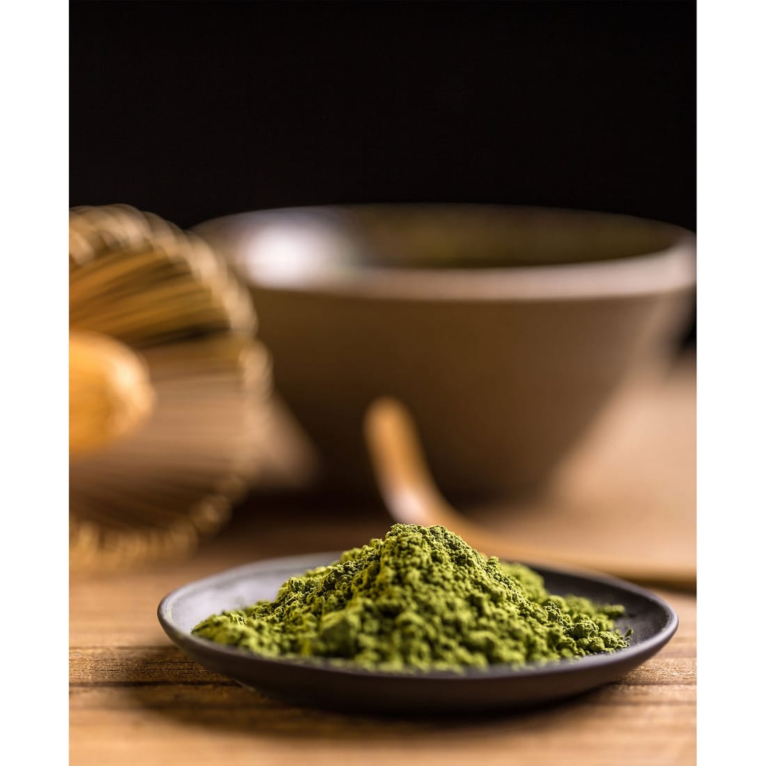 MATCHA ceramic tea bowl, view 3