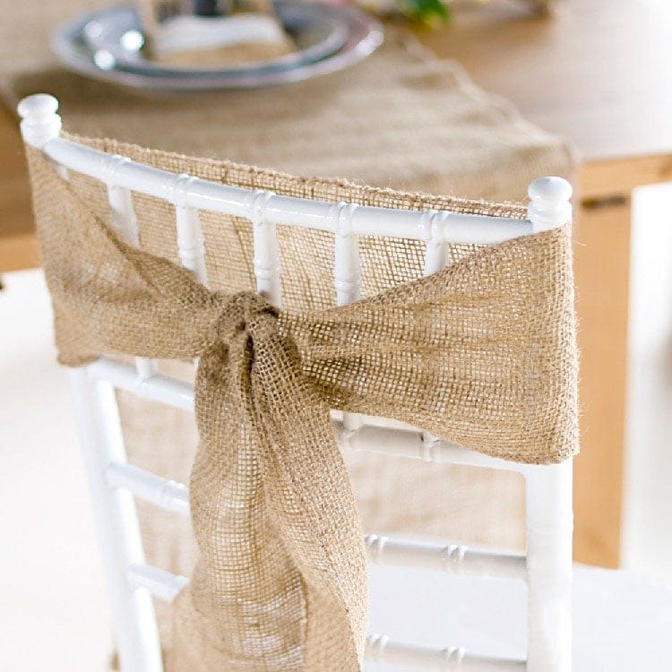MENDELSSOHN jute hessian table runner, view 3