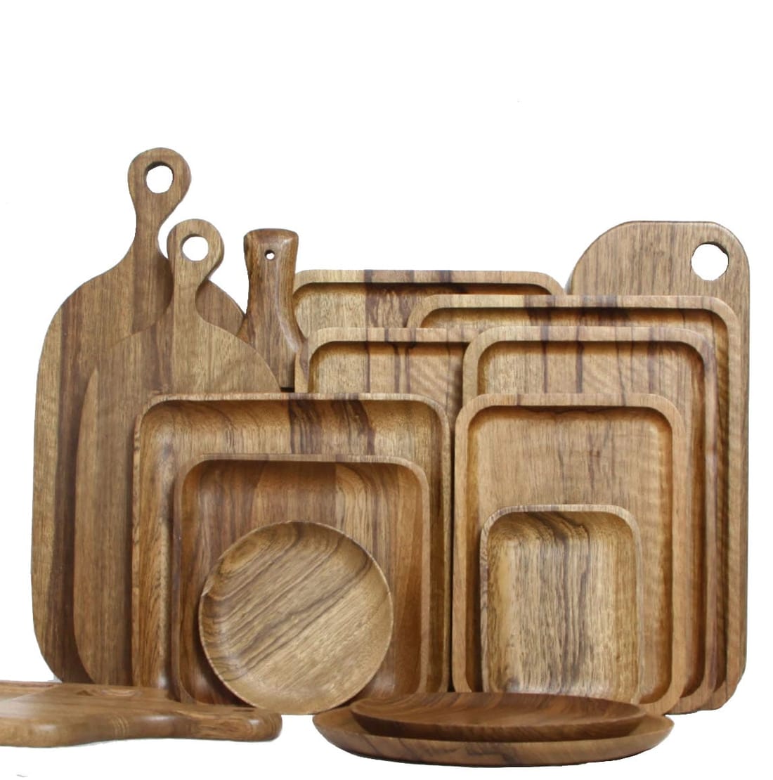 SERENGUETI zebrano wood boards and plates